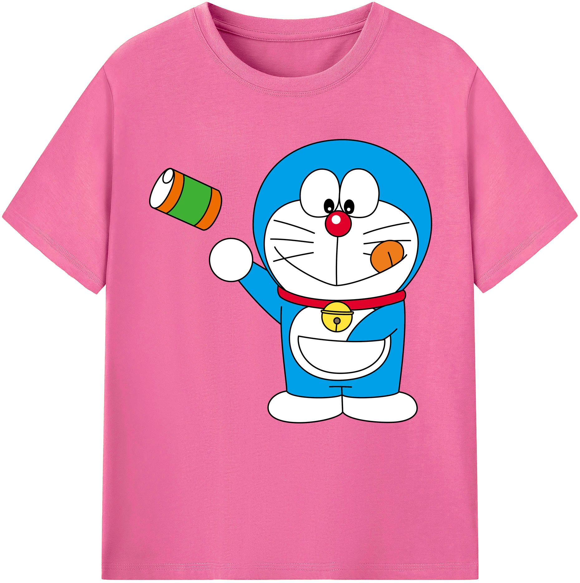 （画像用） ドラえもん Doraemon レディースカジュアルプリントTシャツ（綿100％）